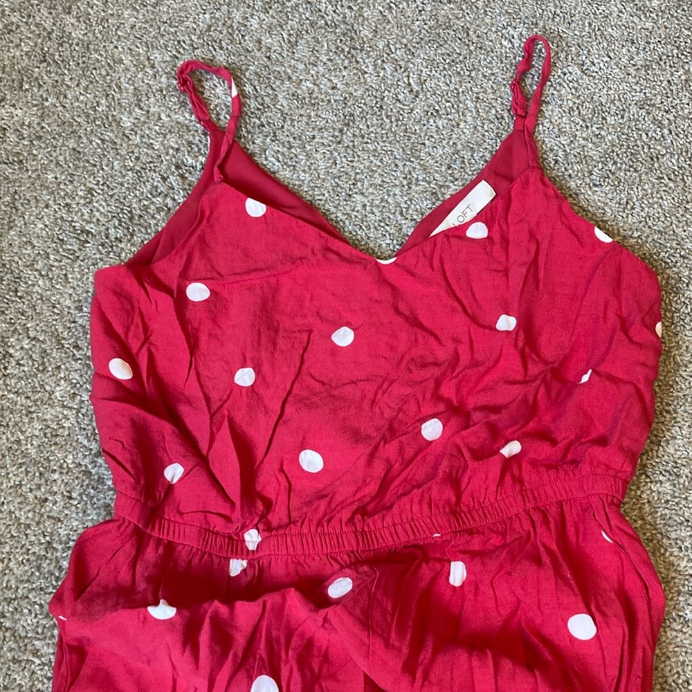 EUC Loft cropped jumpsuit